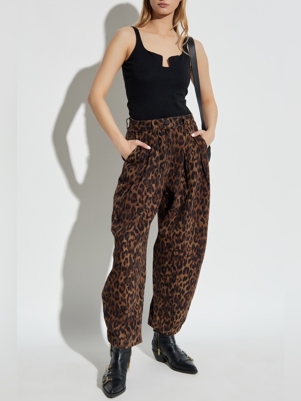 AllSaints Becca Leopard Print Boyfriend Jeans 4